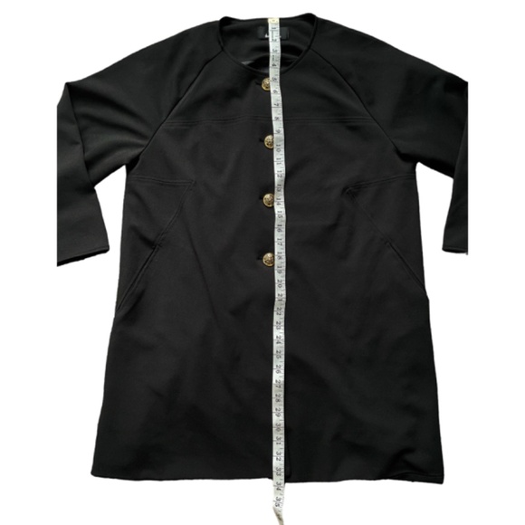 Dennis Basso Black Long Sleeves Jacket Size 12 - Picture 6 of 8